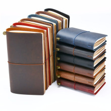 Vente chaude 100% authentique Notebook en cuir à la main